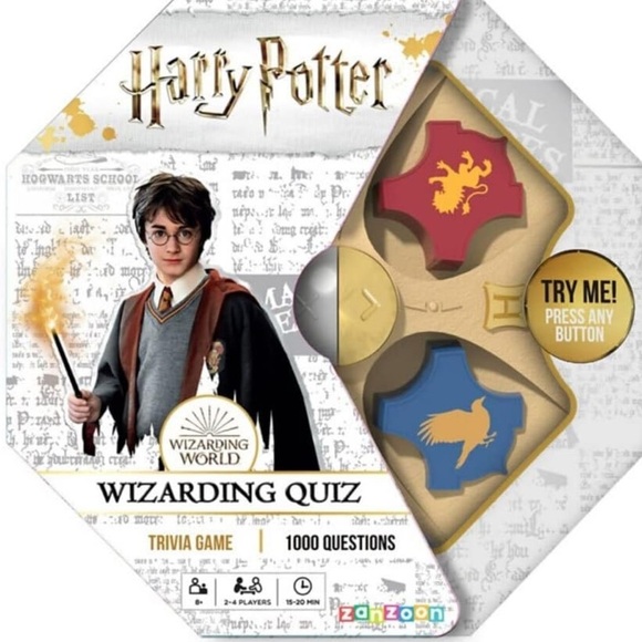 Harry Potter Electronic Wizarding Quiz Game w/ 1000 Questions - BNIB  🦁🦡🐦‍⬛🐍 - Picture 5 of 5